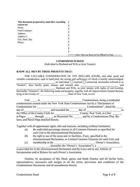 New York Deed Fill Online Printable Fillable Blank Pdffiller