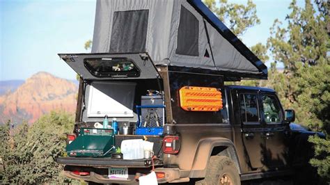 Gladiator camper shell visit for more! Jeep Gladiator Goes Overlanding With New AT Summit Habitat Camper | CarsRadars