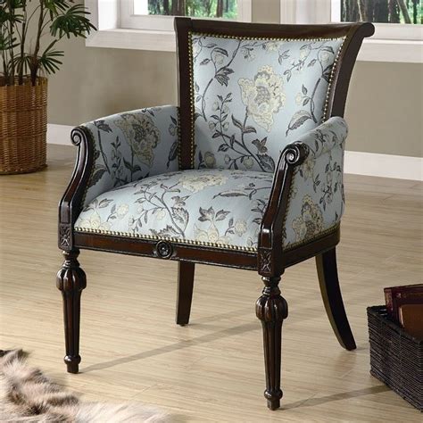 Elegant Exposed Wood Accent Chair Coaster Furniture Furniture Cart