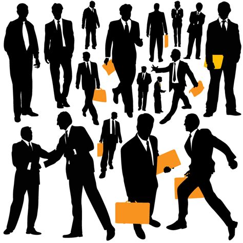 Business People Silhouette 27667 Free Eps Download 4 Vector