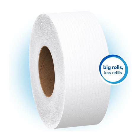 Scott Essential Jrt Jumbo Roll Bathroom Tissue Paper 2 Ply White 3 11