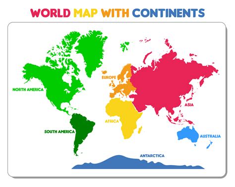 World Map With Labelled Continents World Map Sexiz Pix
