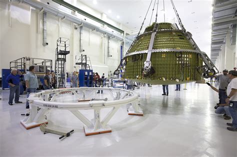 First Sls Orion Completes Pressure Tests Prepares For Install Of