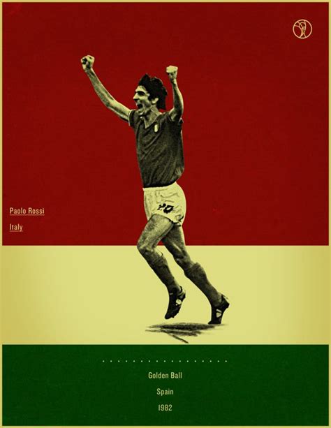 Twelve years later they were not one of the favourites going into the world cup in spain. Retro-Style Poster Series of the World Cup Golden Ball Winners
