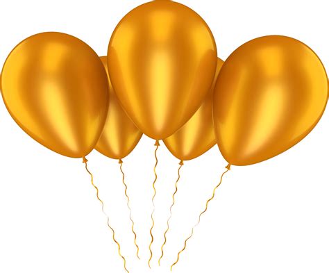 Gold Balloons Png Transparent Png Image Collection