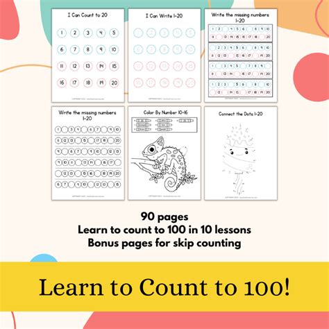 Count To 100 Kindergarten Worksheets Inspired Fun