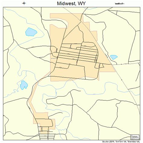Midwest Wyoming Street Map 5652445