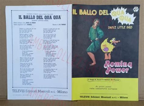 Spartito Musicale Romina Power Il Ballo Del Qua Qua Ed Televis