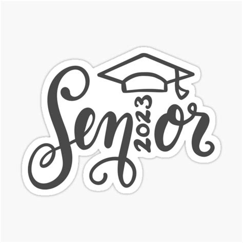 Class Of 2023 Graduation 2023 Seniors Sticker By Brackerdesign