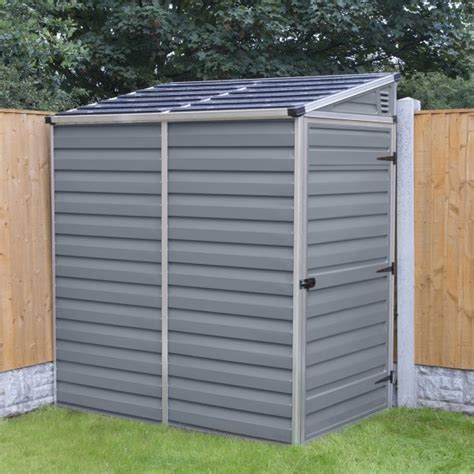 If you purchase a metal shed be sure it is rust resistant and. Palram 4x6 Lean-To Skylight Storage Shed Kit - Gray (HG9600T)