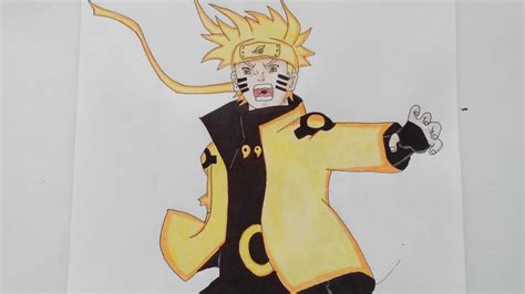 Speed Drawing Naruto Rikudou Sennin Youtube