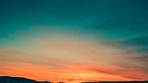 Wallpaper Sunset Sky Mountains 4k Nature 16101