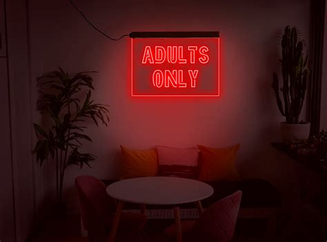 Adults Only Signadults Only Neon Signadults Only Led Signneon Sign