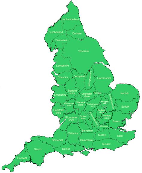 Ancient Counties Of England