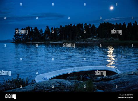 Full Moon Over Lake Glafsfjorden Hi Res Stock Photography And Images