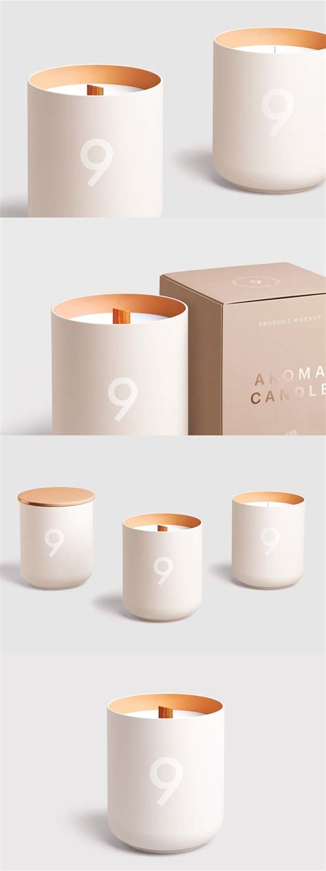 candle glass package mockup set find  perfect creative mockups freebies  showcase