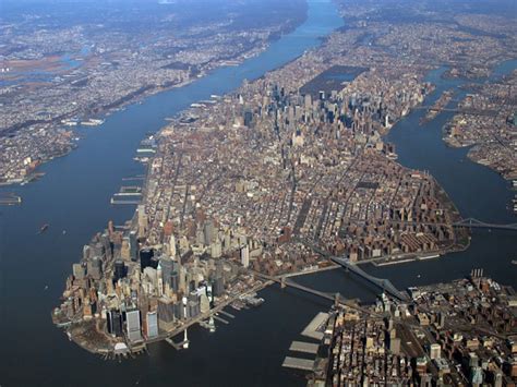 Manhattan Aerial Building The Skyline
