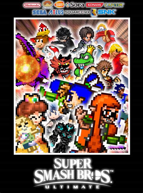 Super Smash Bros Ultimate Newcomers Poster By Mugen Senseistudios On