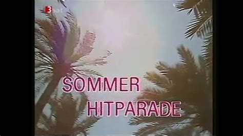 Zdf Sommer Hitparade 1986 Vor Und Abspann Youtube