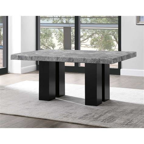 Prime Camila 1xcm420wb1xcm420wtg Rectangular Gray Marble Dining Table