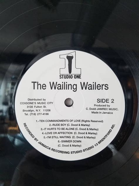 The Wailing Wailers Vinyl Record Vintage Made In Jamaica Etsy