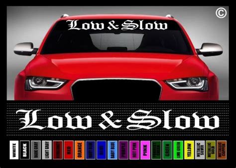 40 Low And Slow 2 Lowrider Stance Jdm Lowered Car Decal Sticker
