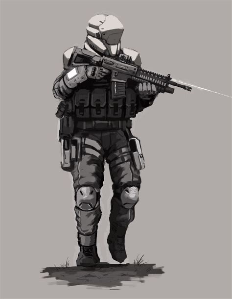 Future Assault Trooper Concept Art By Fonteart On Deviantart Concept Art Sci Fi Concept Art