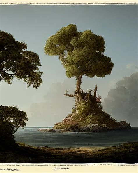 A Small Island Illustration By Quentin Mabille Stable Diffusion Openart