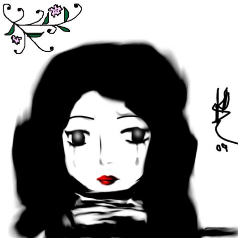 Sad Moment Edit ← A Black White Speedpaint Drawing By Momousagi