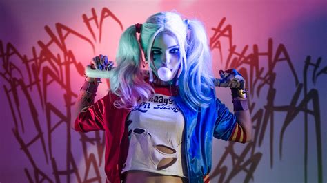 1920x1080 Harley Quinn Suicide Squad Cosplay Laptop Full
