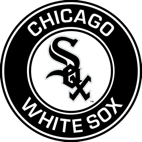 The Chicago White Sox Logo In Black And White