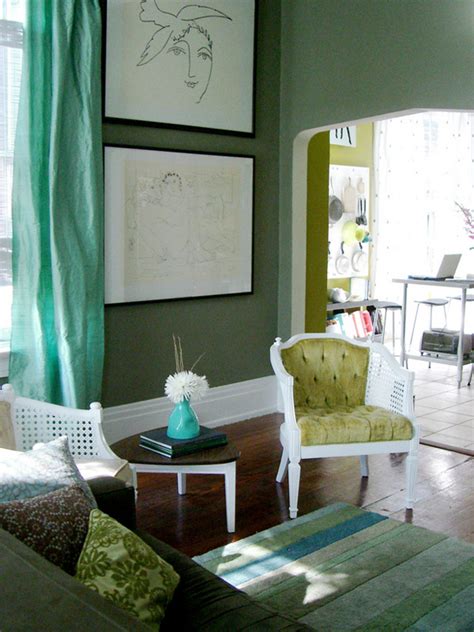 Cool Green Living Room Design Ideas
