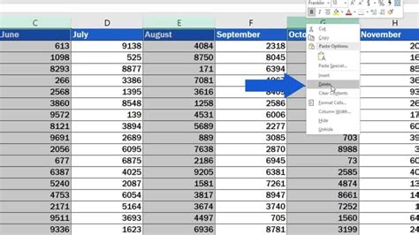 To remove just the a column you could do. How to Delete Columns in Excel