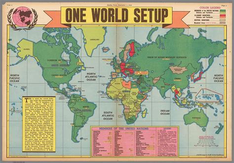 One World Setup 1946 Map Published On September Maps On The Web