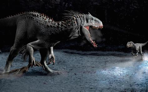 Indominus Rex 2015 Jurassic World Vs Raptors Squad Fondo De Pantalla Jurassic World Indominus