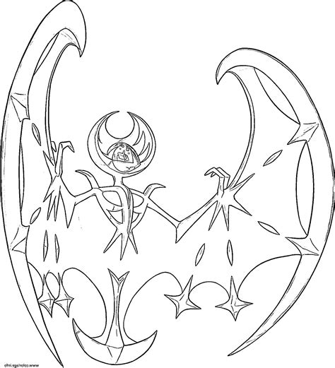 Les coloriages pokemon mandala seront une autre façon de se détendre avec créativité. 9 Calme Pokemon Lunala Coloriage Stock di 2020