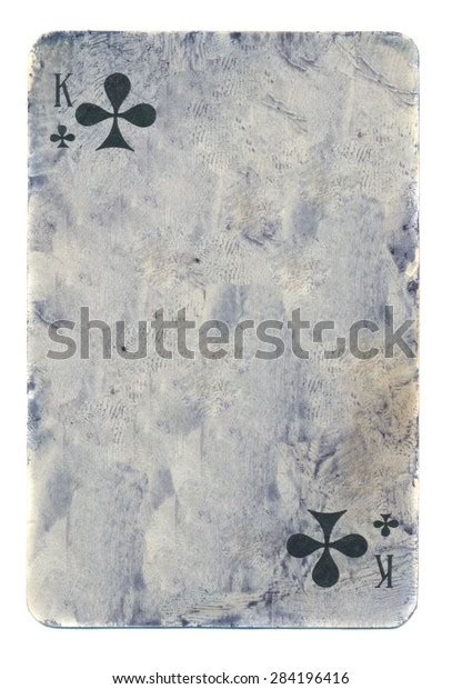 Empty Grunge Playing Card Paper Background Stock Photo 284196416