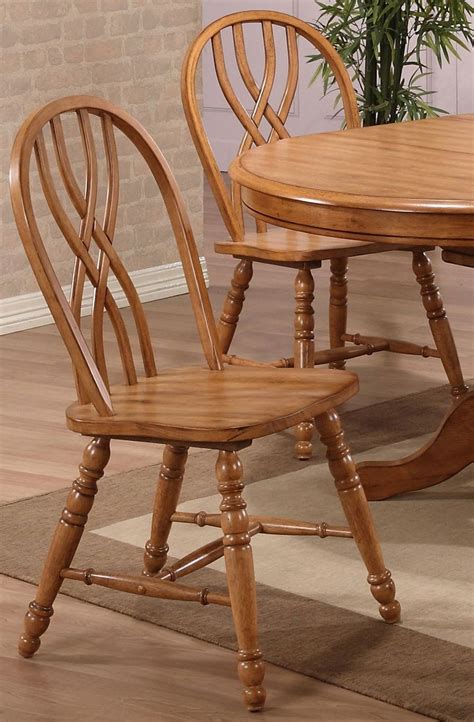 Missouri Rustic Oak Double X Back Side Chair Set Of 2 2150 04 S Eci