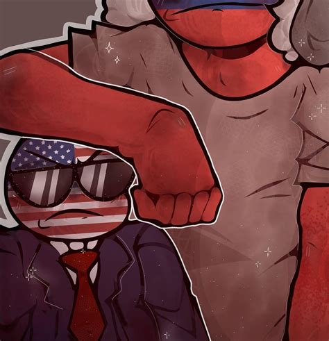 Countryhumans Countryhumansamerica Countryhumansrussia Rusame Country Humans Sketch