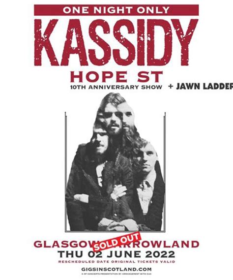 Kassidy Hope St 10th Anniversary Show 02 June 2022 The Barrowland Ballroom Eventgig