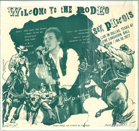 Sex Pistols Welcome To The Rodeo 1978 Vinyl Discogs