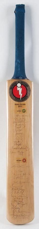 Signed Australia V West Indies Cricket Bat Sporting Cricket Memorabilia