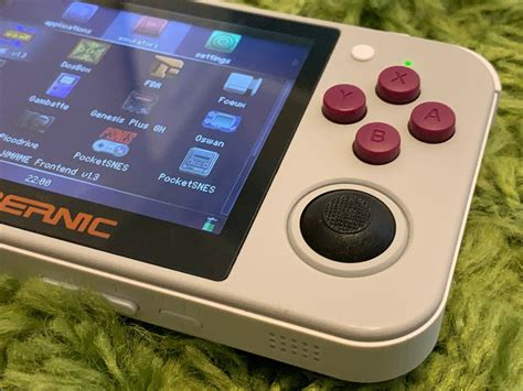Anbernic Rg350 Handheld Game Emulator Console Grey Flat Stick Mod