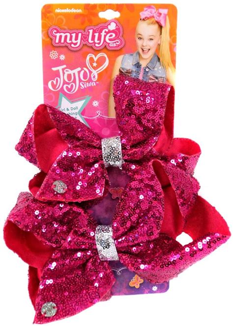 Nickelodeon My Life As Jojo Siwa Girl Doll Matching Pink Sequin
