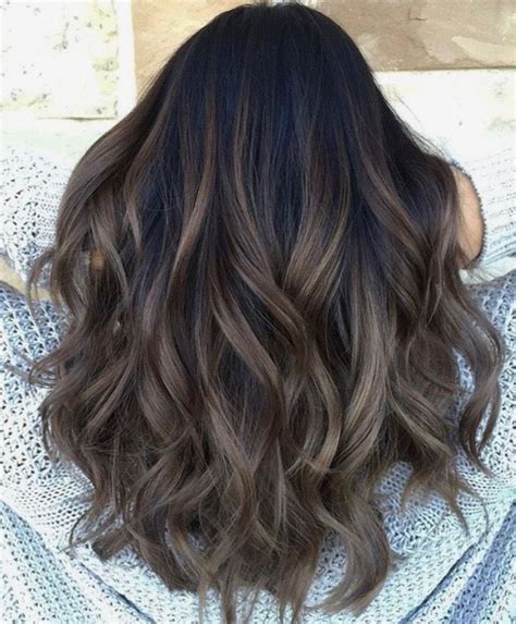 If you dye your hair an. Subtle ash bayalage ombré on dark brunette | Brown hair ...