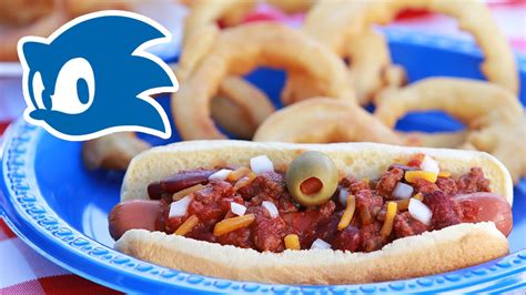 Sonic Chili Dogs With Gold Onion Rings Nerdy Nummies Youtube