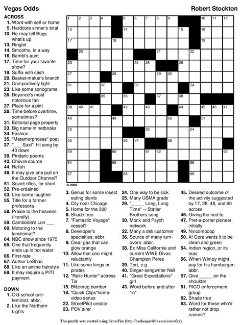 Easy Crossword Puzzles For Senior Activity 101 Printable Coloring