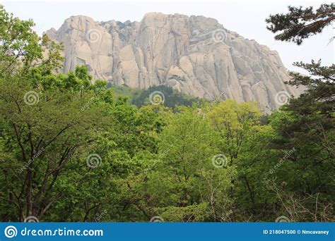 Ulsanbawi The Rock With Six Peaks At The Top Of Seorak Mountain In