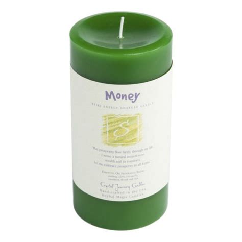 Money Large Wide Pillar Candle Mystery Arts Online Store