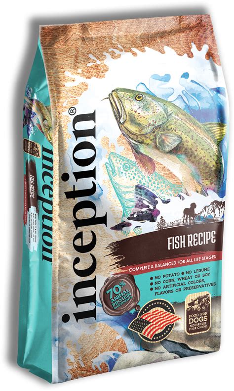 Inception® fish recipe for dogs is formulated to meet the nutritional levels established by the association of american feed control officials (aafco) for all life stages including the growth of large size dogs (70 pounds or more as an adult). Fish Recipe - Inception® Dry Food for Dogs - Spotted Paw ...